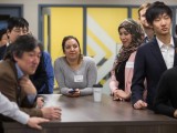 Participants at the Go Global Hire Local event in February 2015.
