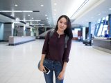 Carleton International student Seoyeon Kim is greeted at the Ottawa International Airport in Sept. 2016