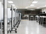 A shot of break out areas for venture teams in Carleton's new accelerator.