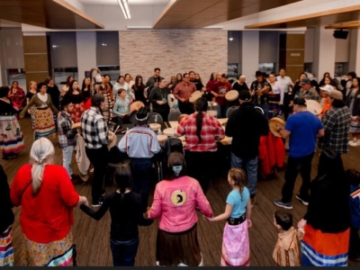 Photo for the news post: Indigenous Round Dance at Carleton creates an evening of community and sharing