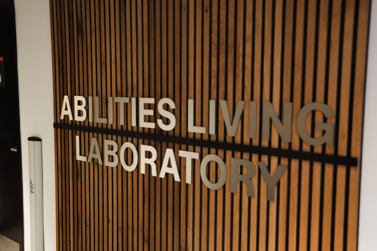 The Abilities Living Laboratory sign.