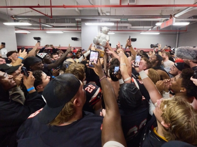Photo for the news post: Carleton University Ravens Reclaim Pedro in Panda Game Victory