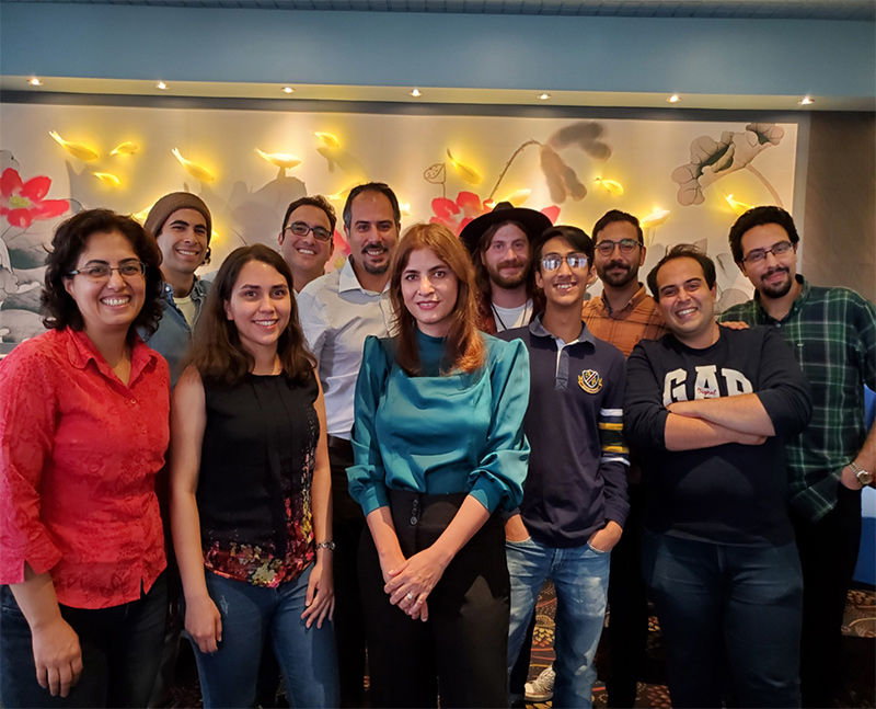 The team from the ASRoM robotics lab poses for a group photo.