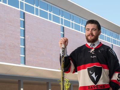 Photo for the news post: From Games to Government: Former Ravens Hockey Star Talks About Transition to Job with Transport Canada