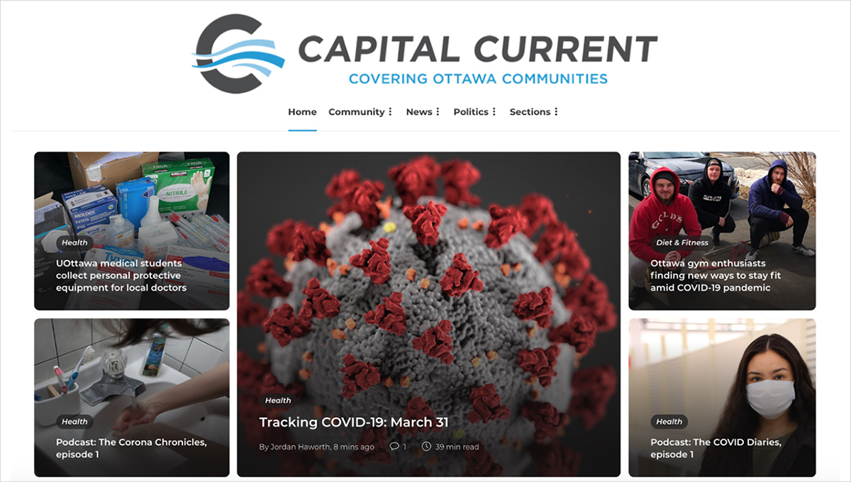 A screenshot of the Capital Current website