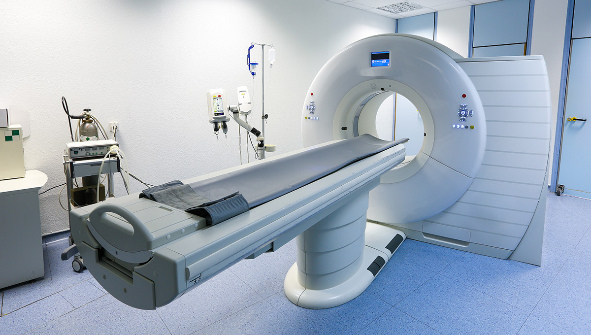 CT (Computed tomography) scanner in a hospital