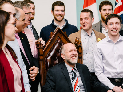 Photo for the news post: City Mayor Declares April 10 Ravens Men’s Curling Team Day