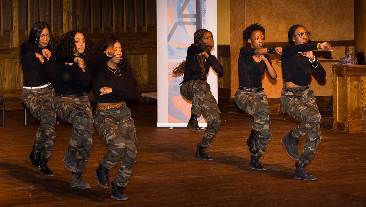 Members of Sigma Beta Phi perform at the Carleton Dominion-Chalmers Centre in March 2019.