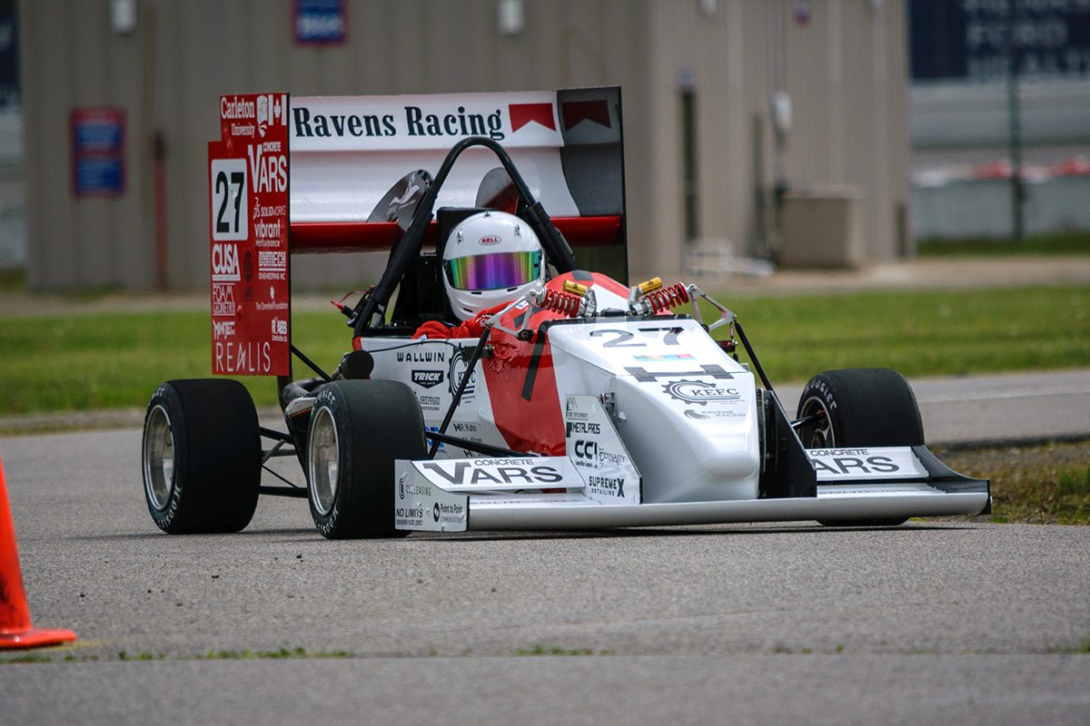 A sports car powered by Ravens Racing