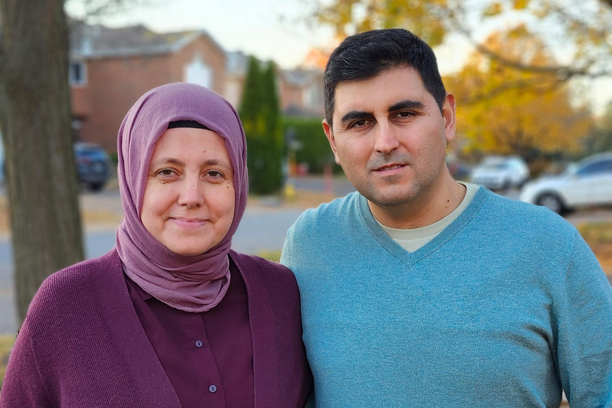 Fall Convocation Grads Fatma and Ozgur Turker.