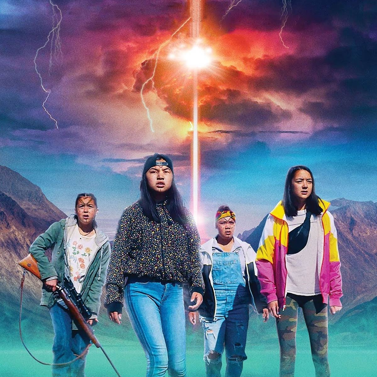 oster for the 2022 Inuit horror film Slash/Back, directed by Nyla Innuksuk, showing Indigenous girls confronting alien creatures — challenging stereotypes in horror storytelling.