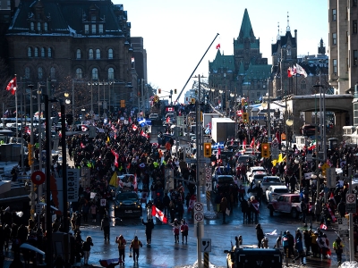 Photo for the news post: Carleton Experts Available: Anniversary of the Ottawa Convoy Protest