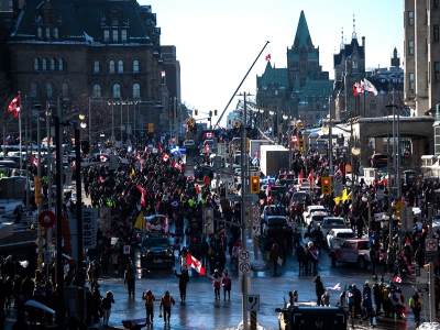 Photo for the news post: Carleton Experts Available: Convoy-Style Protest may Arrive in Ottawa