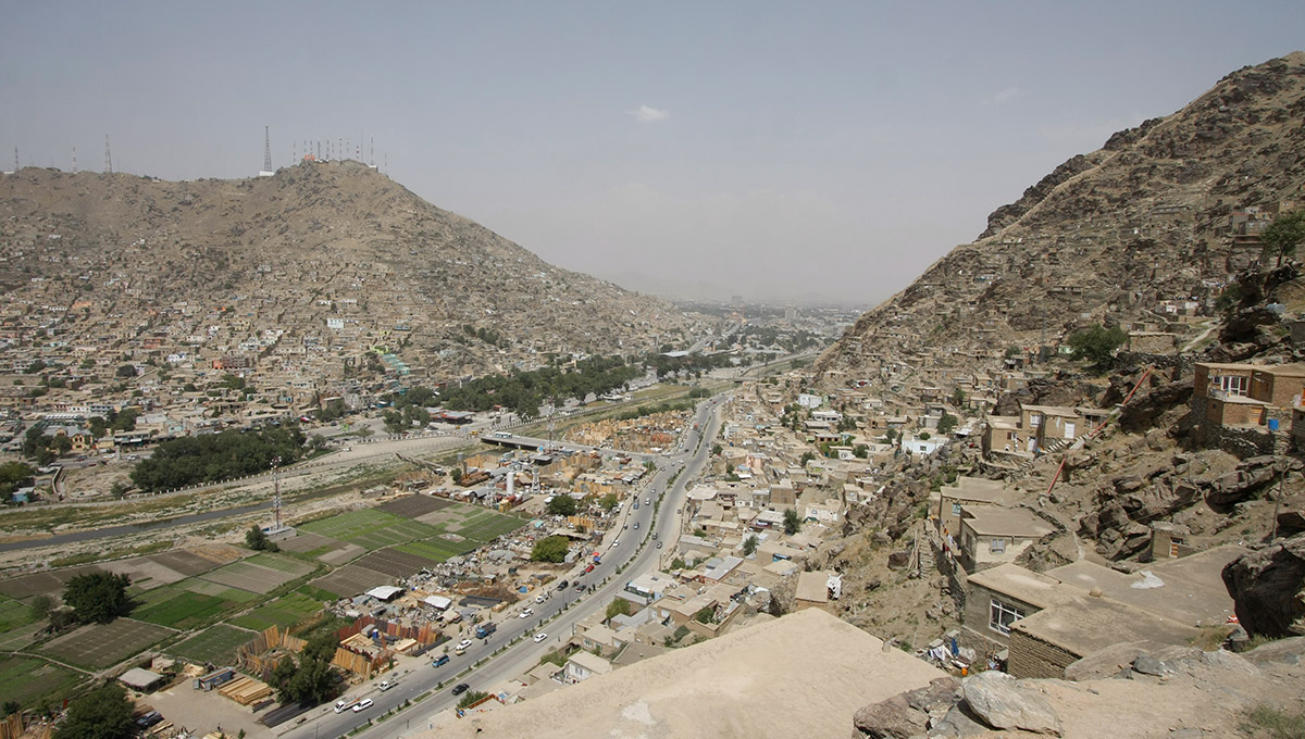 Panoramic view of Kabul, Afghanistan