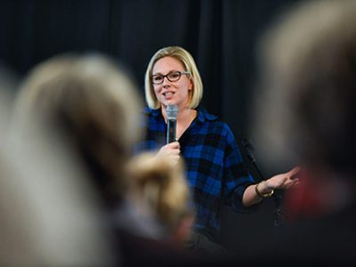 Photo for the news post: Kendra Fisher Opens Dialogue at Carleton on Mental Health