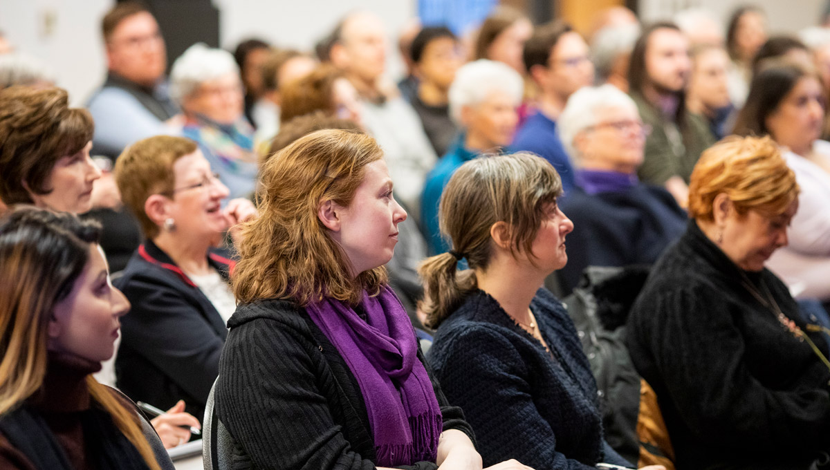 The audience during Senator Kim Pate's Bell Lecture.