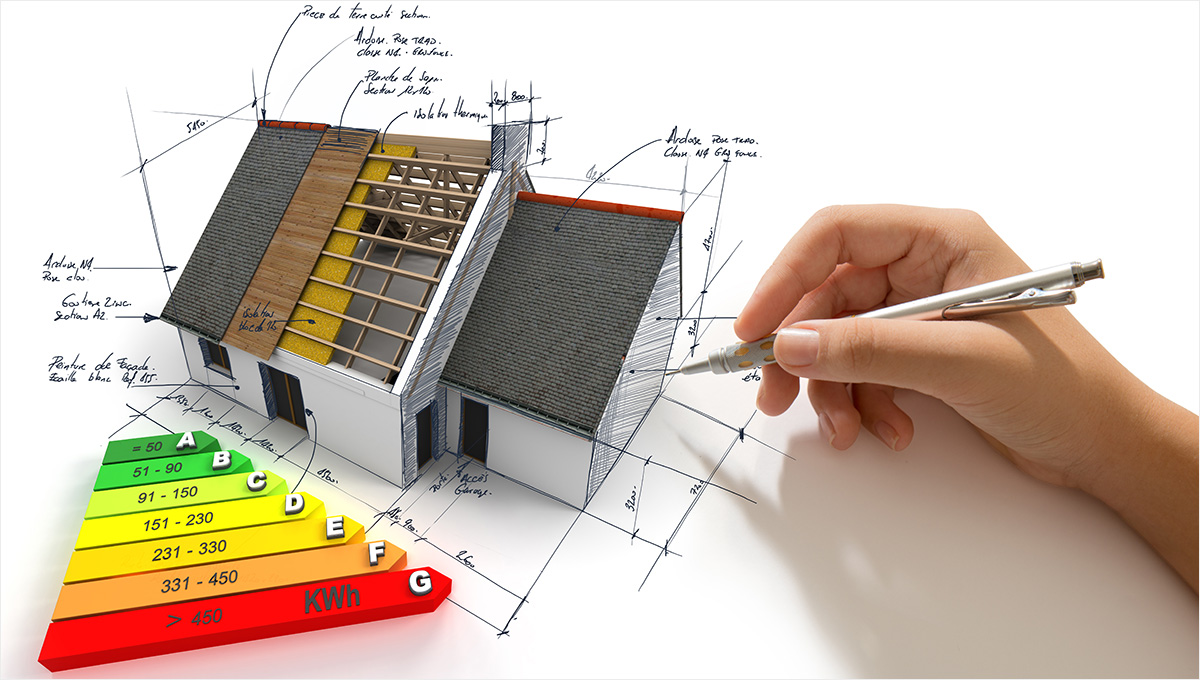 A design concept of building a home with energy efficiency