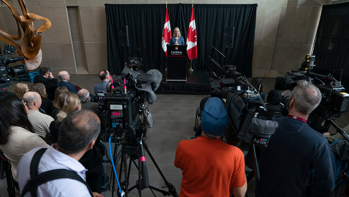 Minister McKenna Talks Sustainability at Carleton