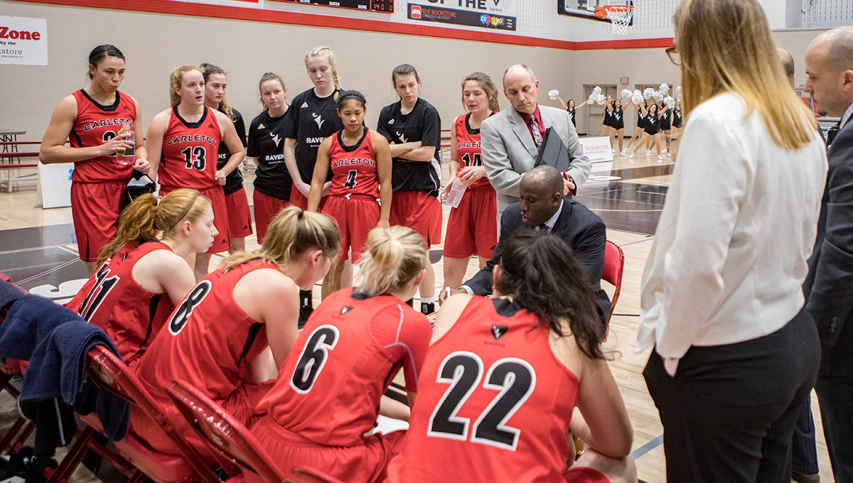 Carleton Ravens shuffle Dave Smart and Taffe Charles