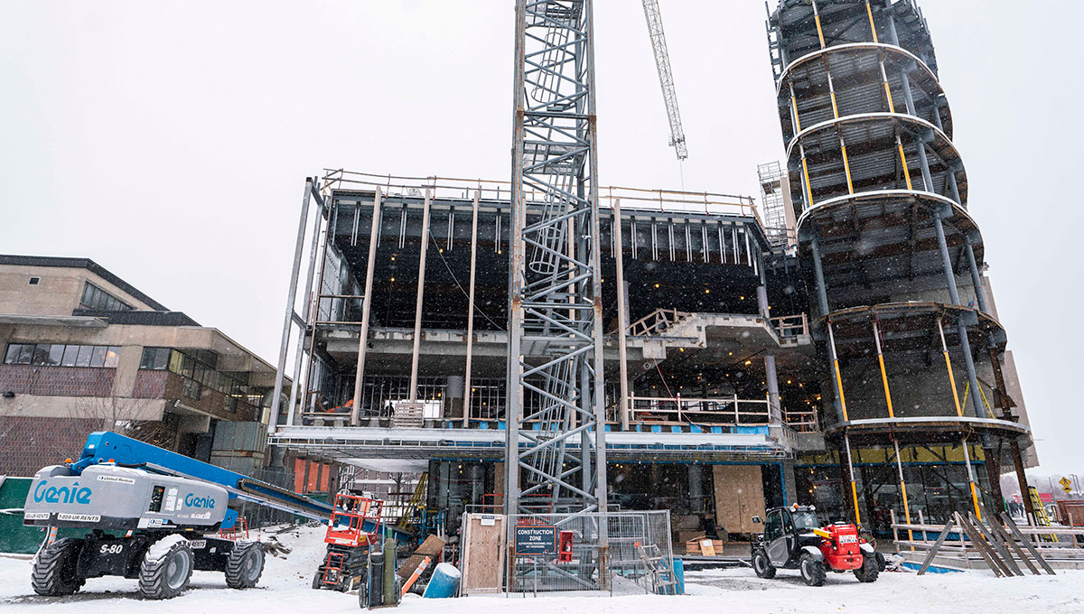 The Nicol Building under construction