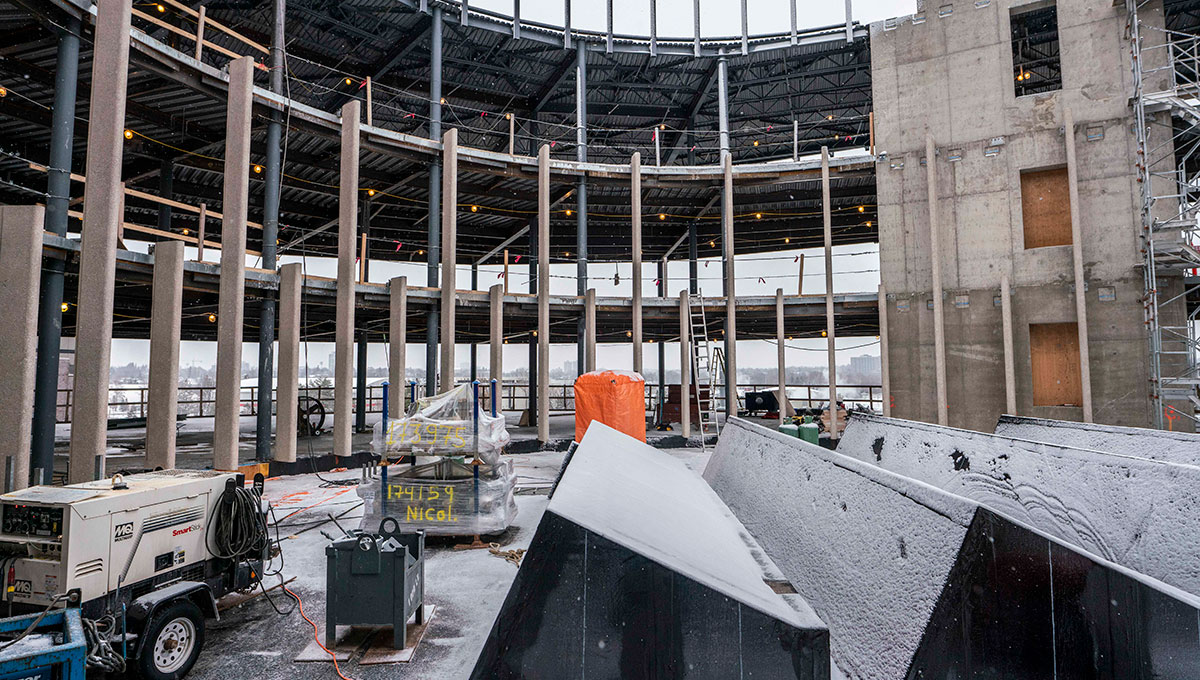 The Nicol Building under construction