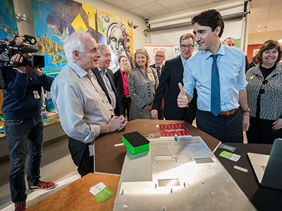 Photo for the news post: Global Cybersecurity Resource Showcased for Prime Minister Trudeau