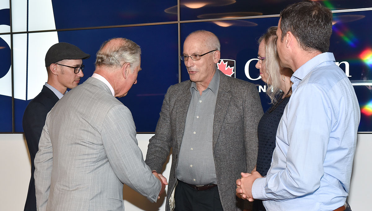 Prof. Doug Howe and Prince Charles in 2017