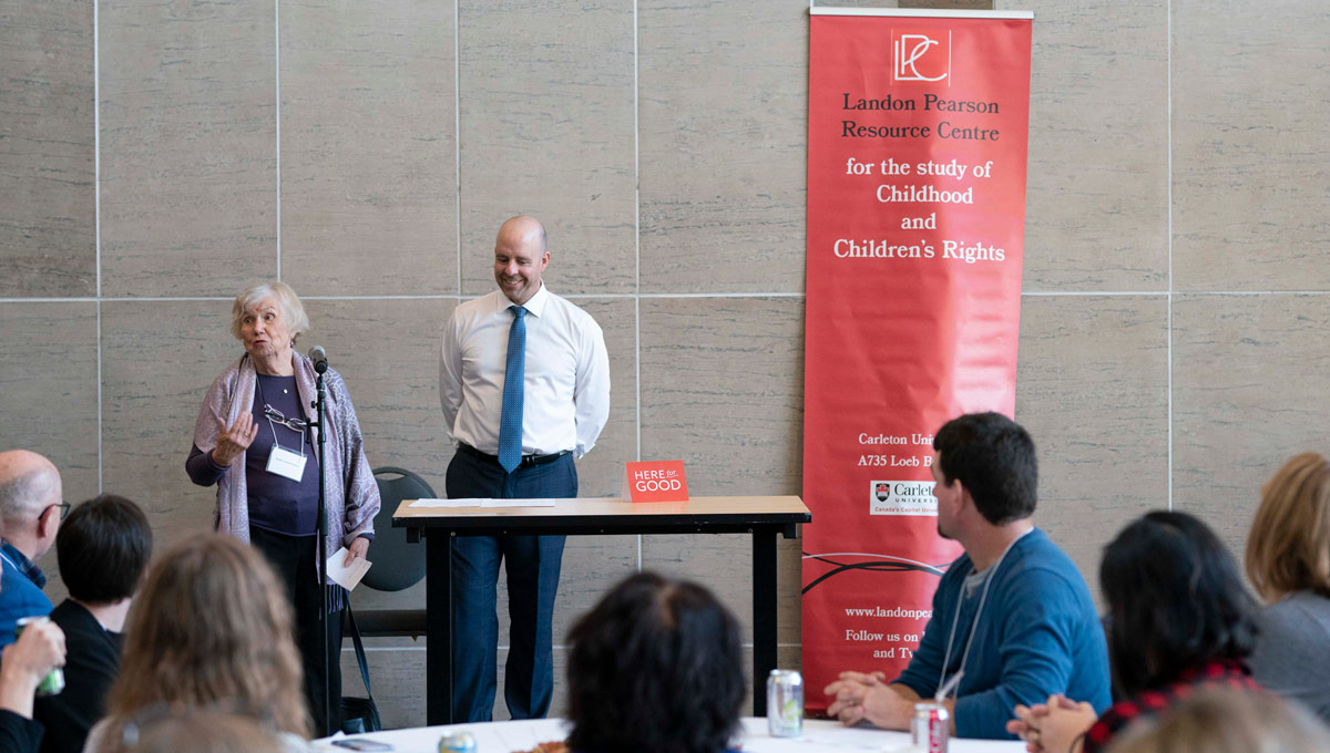 Designed by the Landon Pearson Centre for the Study of Childhood and Children's Rights at Carleton University, a two-day Shaking the Movers workshop in October 2018 promoted the right of children to participate as citizens in society. 