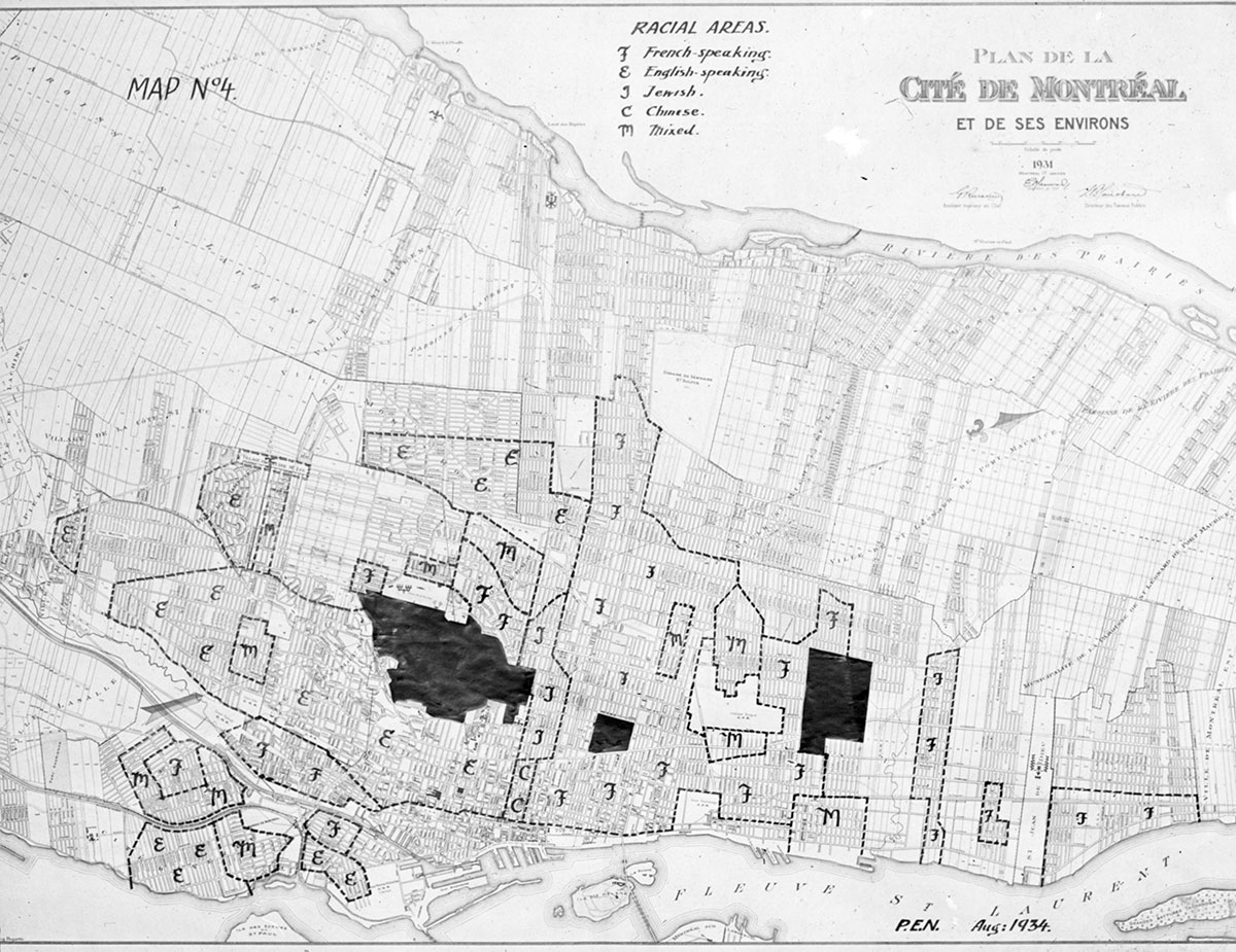 #3 Archives de la Ville de Montréal. RacialAreas (1934), VM97, S3, D01, P010.