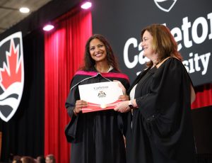 Graduation celebrations at Carleton University during Spring Convocation 2024