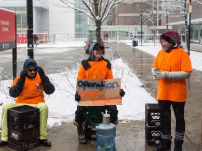 Photo for the news post: Sprott Students Raise $8,000 for Homeless Charity
