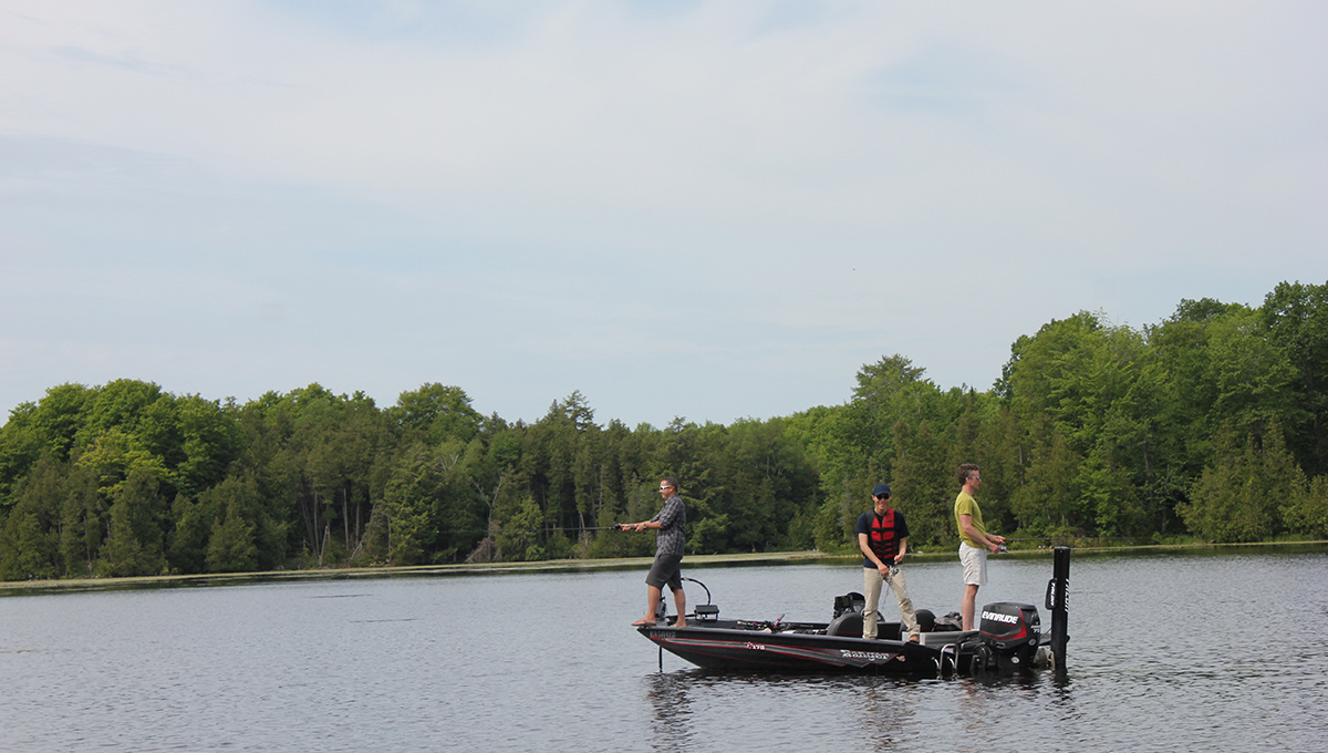 Prof. Steven Cooke fishes off a boat