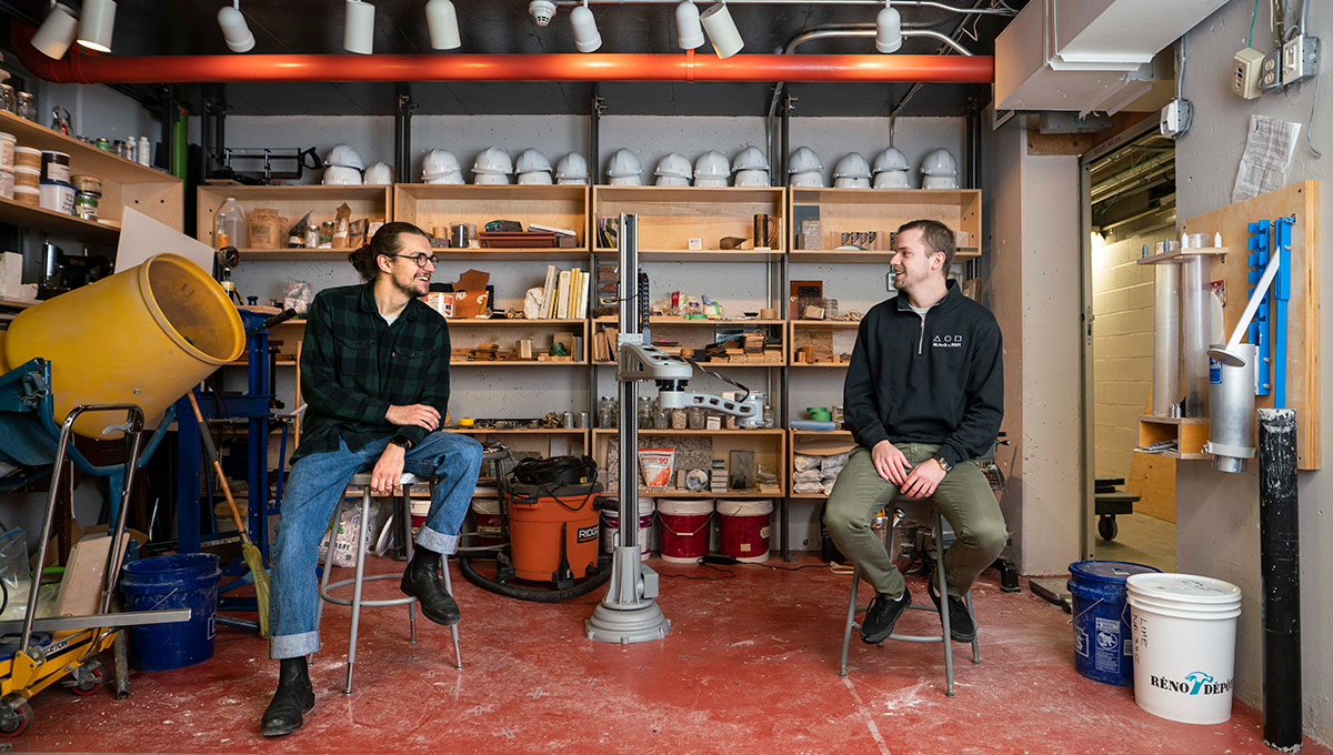 Hands-On Architecture: Carleton Students Back in the Lab Investigating Sustainable Building Materials