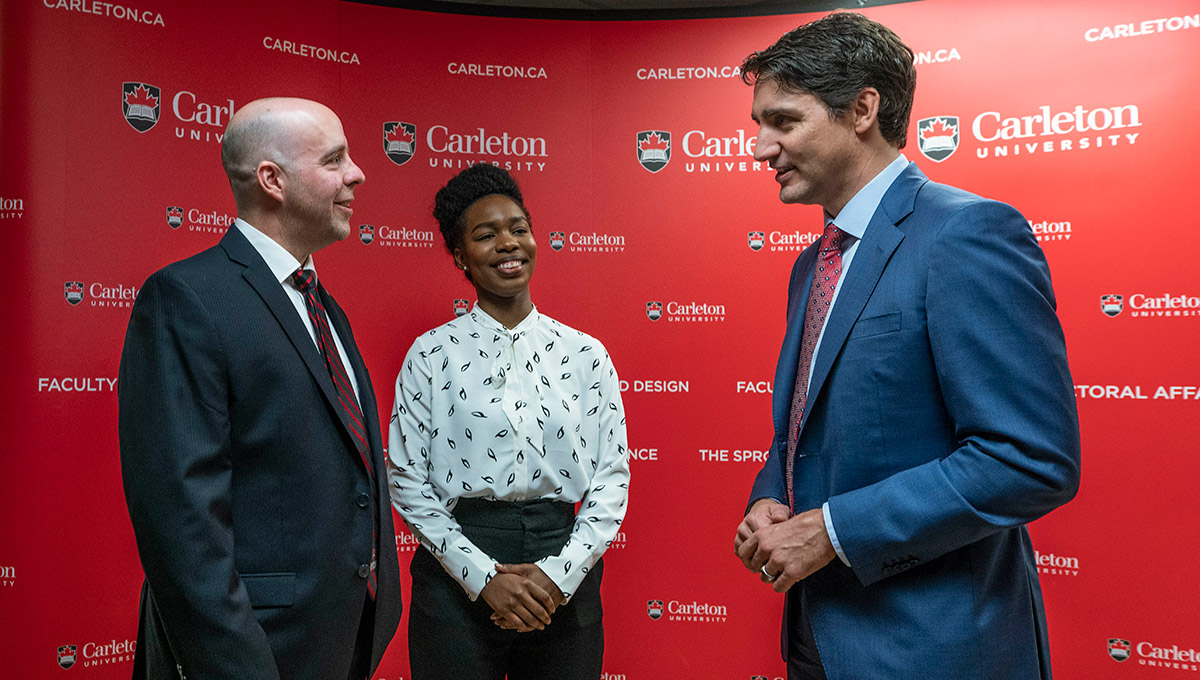 PM Trudeau Visits Summit at Carleton